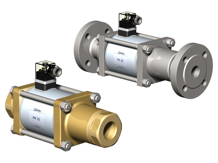 2/2-way coaxial solenoid valves