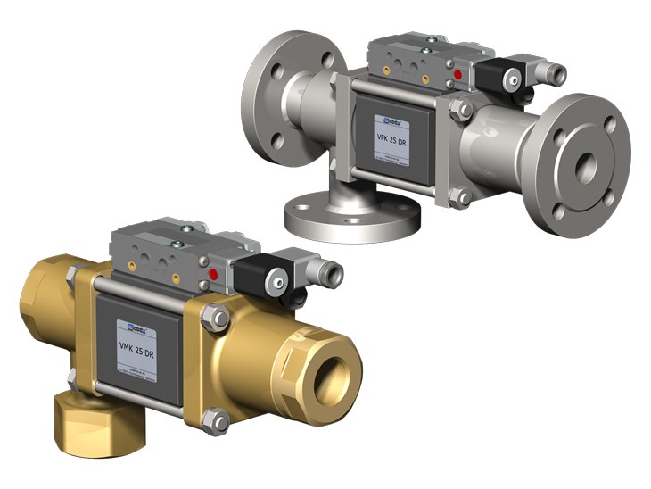 3/2-way coaxial valves