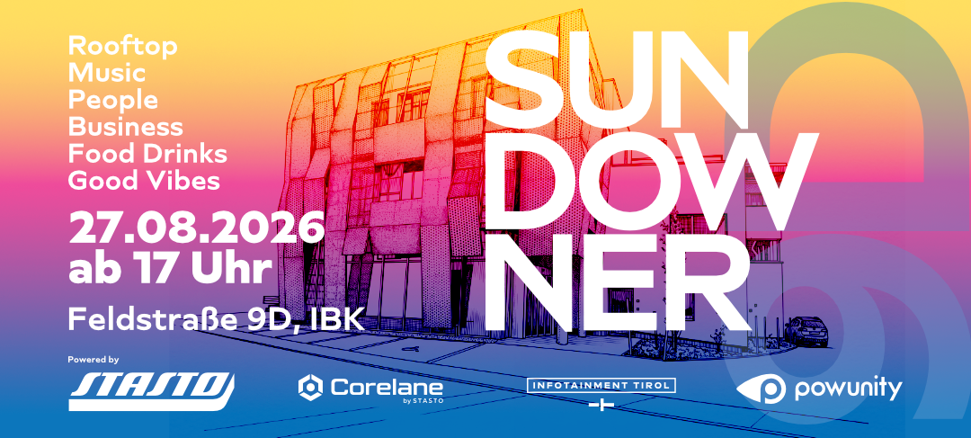 SUNDOWNER 9D - 27.08.2026 ab 17 Uhr, Rooftop Feldstrasse 9D, Innsbruck
