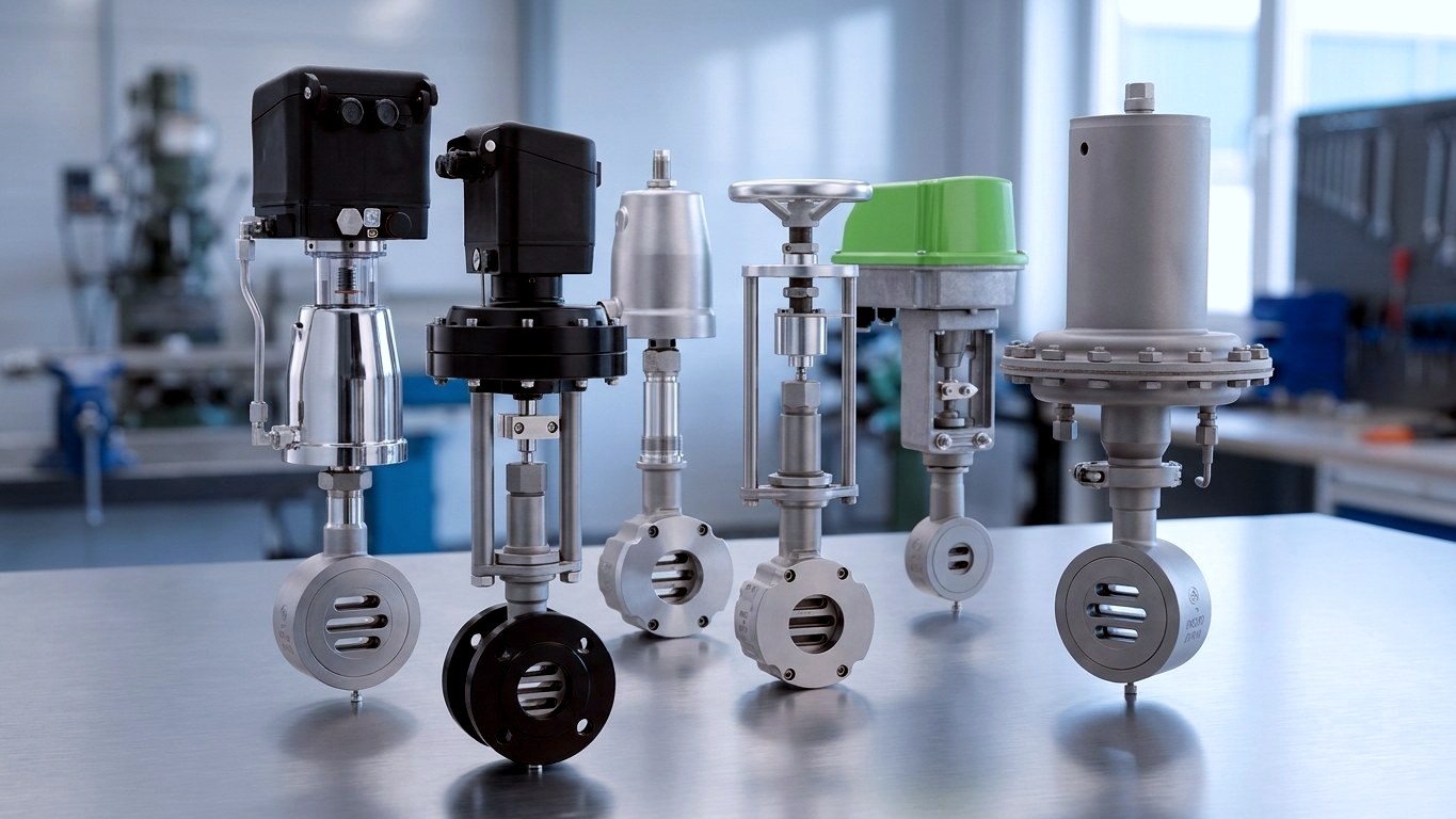 Pneumatic Sliding Gate Valves - Control Valves with Piston and Diaphragm Actuator