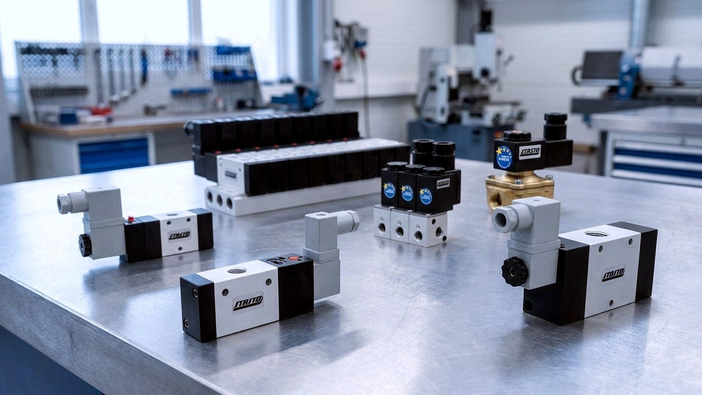 Kompakt-Magnetventile Serie K & E+V - 3/2, 5/2 und 5/3 mit 16 und 22 mm Baubreite
