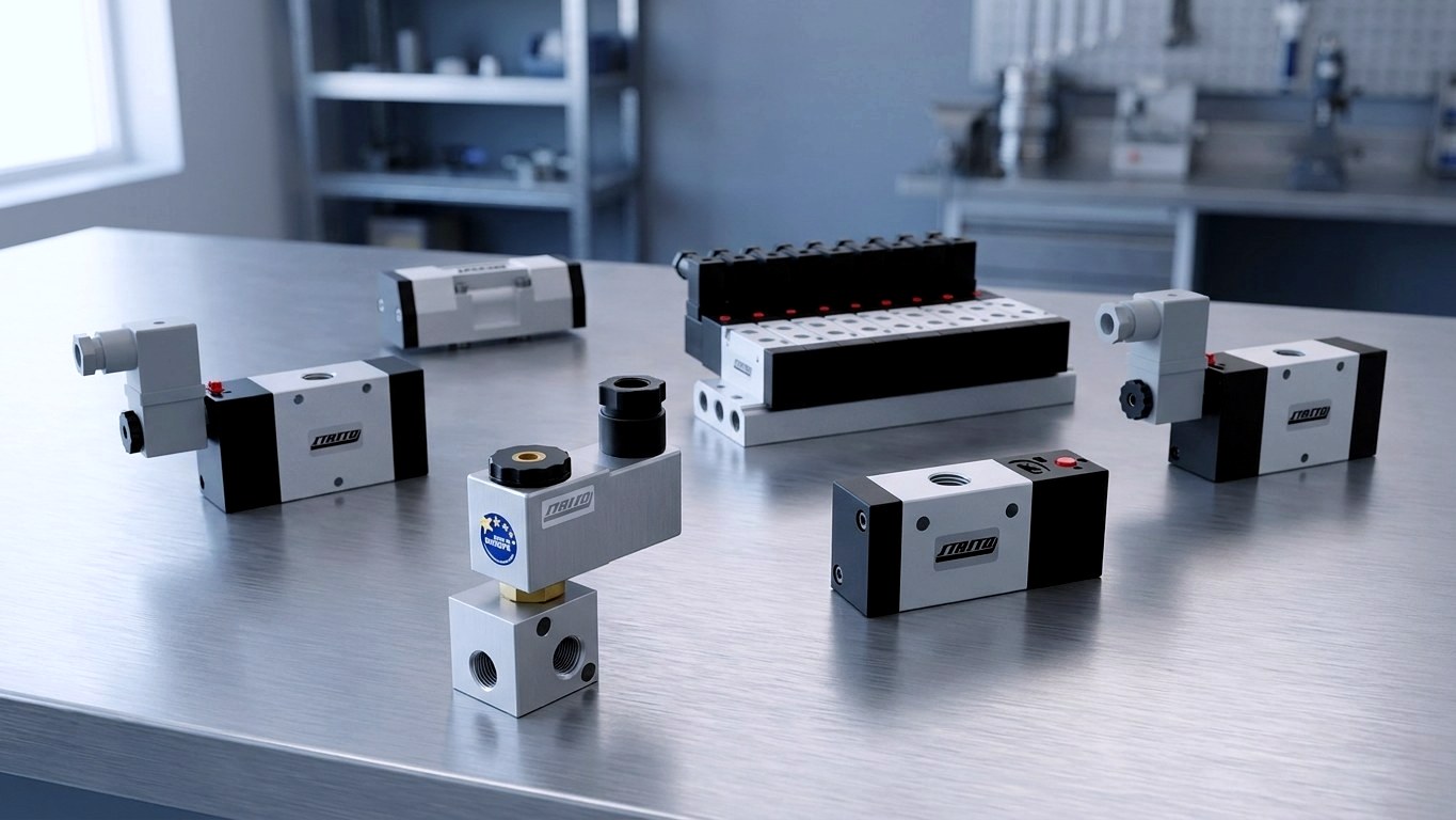Pneumatically Actuated Directional Control Valves – Air-Piloted 3/2, 5/2 & 5/3 Way Valves