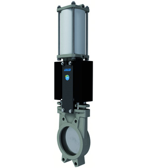 Knife gate valve with double acting actuator A1N2I4-7-300