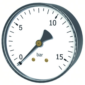 Bourdon tube manometer MA001-50R-6
