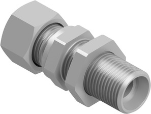 Straight male stud bulkhead fitting C-GES10LR1/4