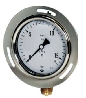 Bourdon tube manometer MA050-100B-400