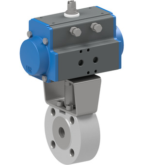 Kugelhahn mit Druckluftdrehantrieb BA137-80-D0-A