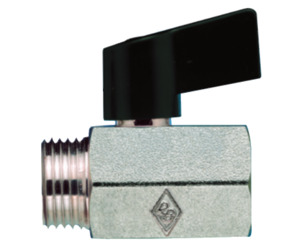 Ball valve made of brass BA195-12-L