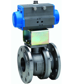 Flanged ball valve with pneumatic actuator BA051-65-S0-A