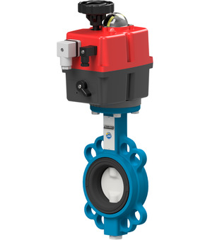 Butterfly valve with electrical actuator BUW6-150-DSE-01K1