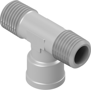 T-adapter Male thread/Female thread/Male thread 1/2"