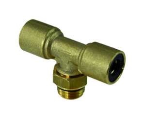 Adjustable male stud branch tee PIB21-15-M22X1,5-B-0-G