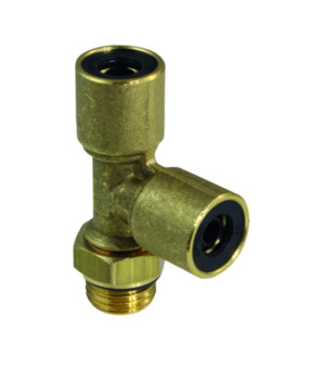 Adjustable male stud branch tee PIB24-08-M10X1-B-0-G