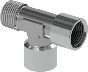 T-adapter Female thread/Female thread/Male thread 3/8"
