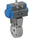 Flanged ball valve with pneumatic actuator BA049-20-S0-A