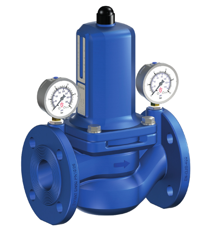 Flange pressure regulator PR125-65-3/12-MG