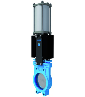 Plattenschieber mit doppeltwirkendem Pneumatikantrieb A1N2H5-5N-125-PIB