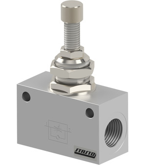 Unidirectional flow control valve MV21-00-14-U