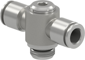 Male stud branch tee swivel PI22-08-18-N-0-360