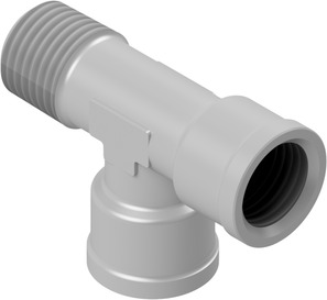 T-adapter Female thread/Female thread/Male thread 3/8"