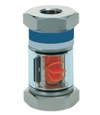 Flow indicator Messing vernickelt-G3/4"-1,4...25