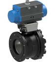 Flanged ball valve with pneumatic actuator BA043-150-D0