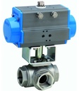 Ball valve with pneumatic actuator BA038-10-2S0