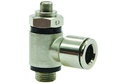 Unidirectional banjo flow control valve MV15MA35-06-14-C