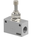 Bidirectional flow control valve MV21-00-12-B