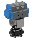 Kugelhahn mit Druckluftdrehantrieb BAC1-002-CITV-D0B
