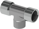 T-adapter Female thread/Male thread/Female thread 1/4"