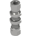 Straight bulkhead connector DI27-06-N